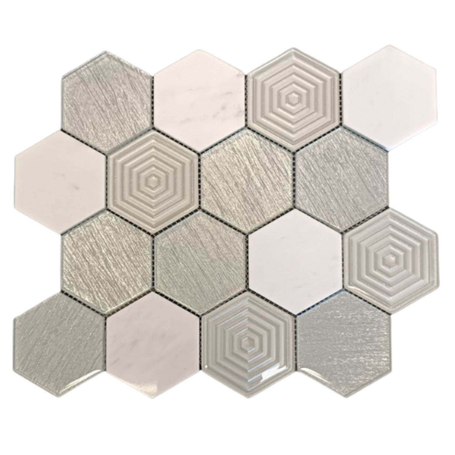 Mosaic Pearl Hex (Per Sheet)