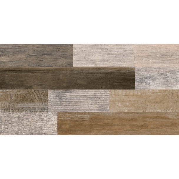 250 x 500mm Ceramic Tiles 1.21m² - Natural Mix