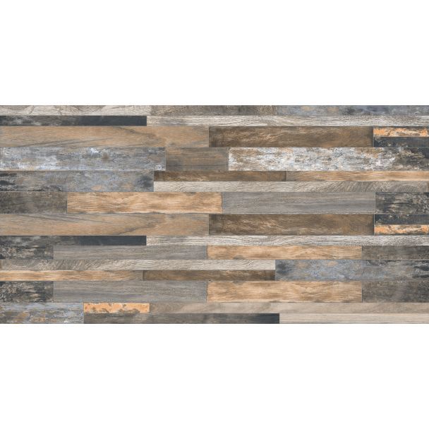 250 x 500mm Ceramic Tiles 1.21m² - Metrowood Silver