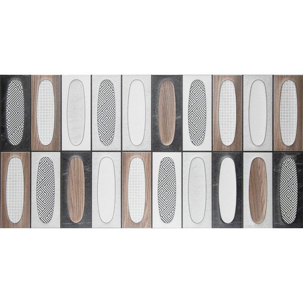 300 x 600mm Ceramic Art Tiles 0.9m² - Graphico Brown