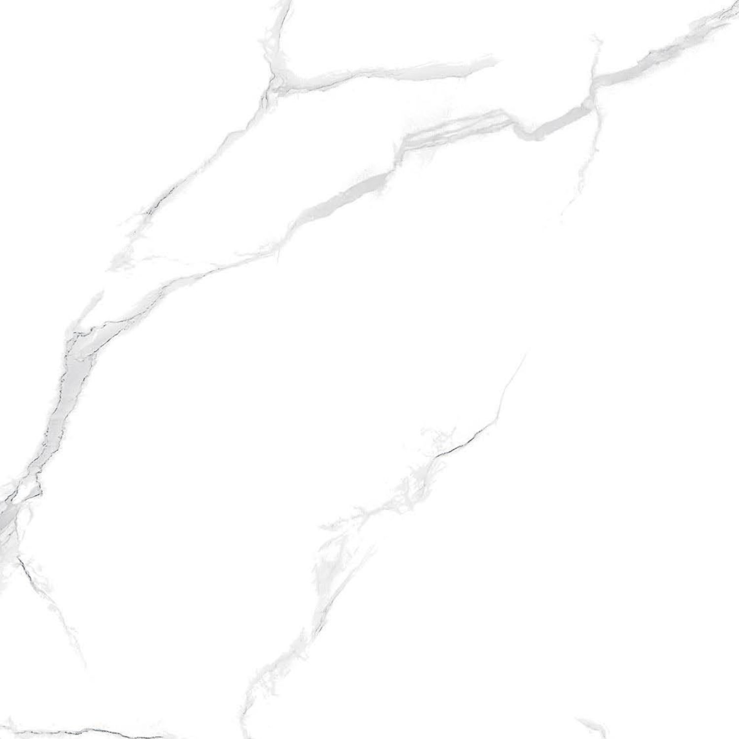 600 x 600mm Porcelain Gloss Tiles 1.44m² - Antique White