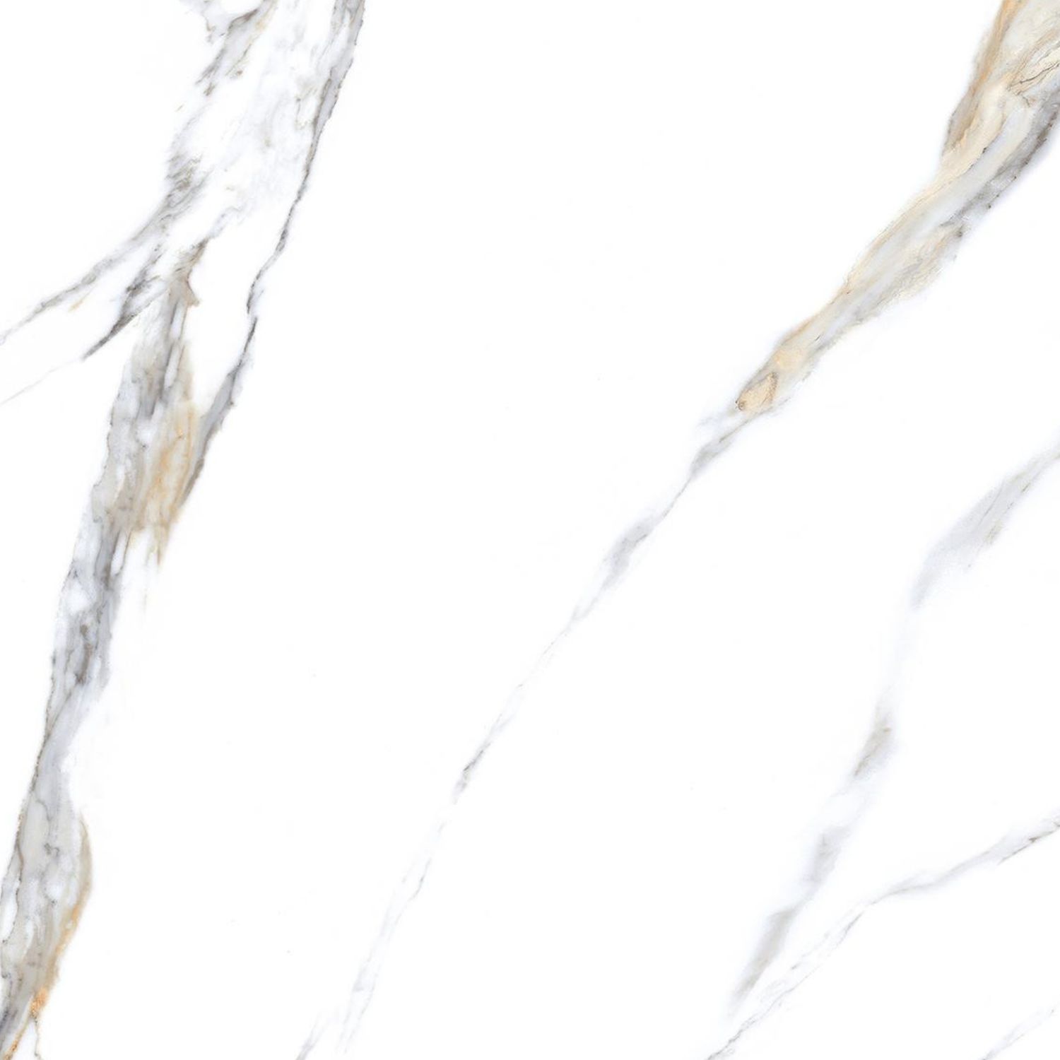 600 x 600mm Porcelain Gloss Tiles 1.44m² - Malaga White