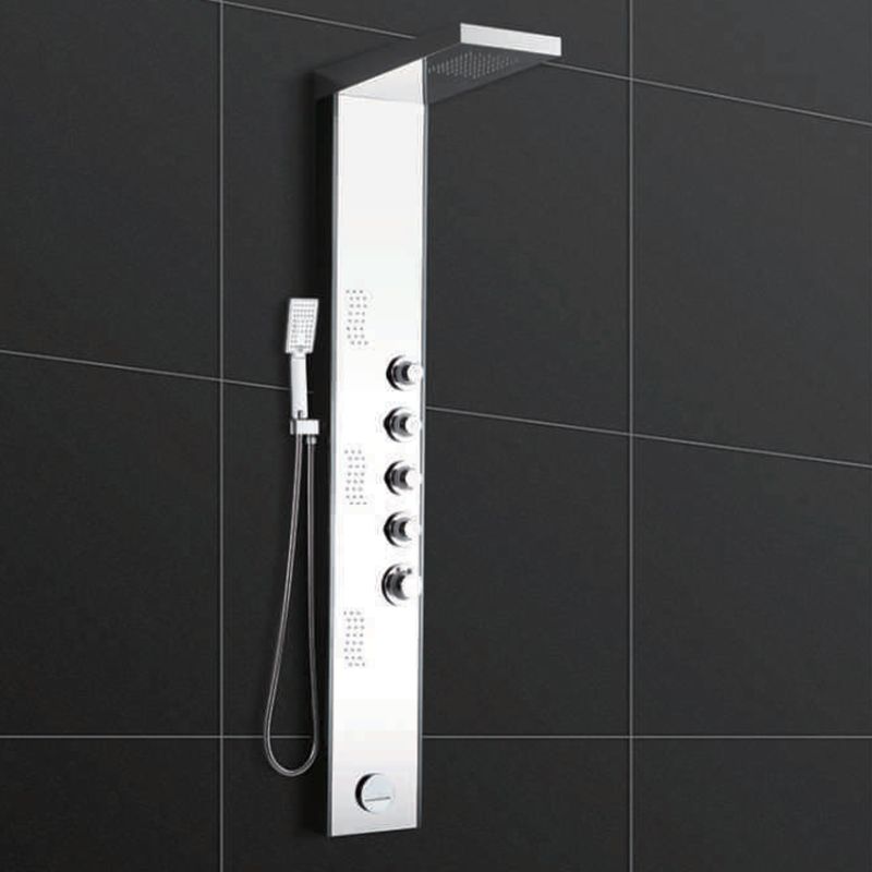 Shower Panel Shiny + Black