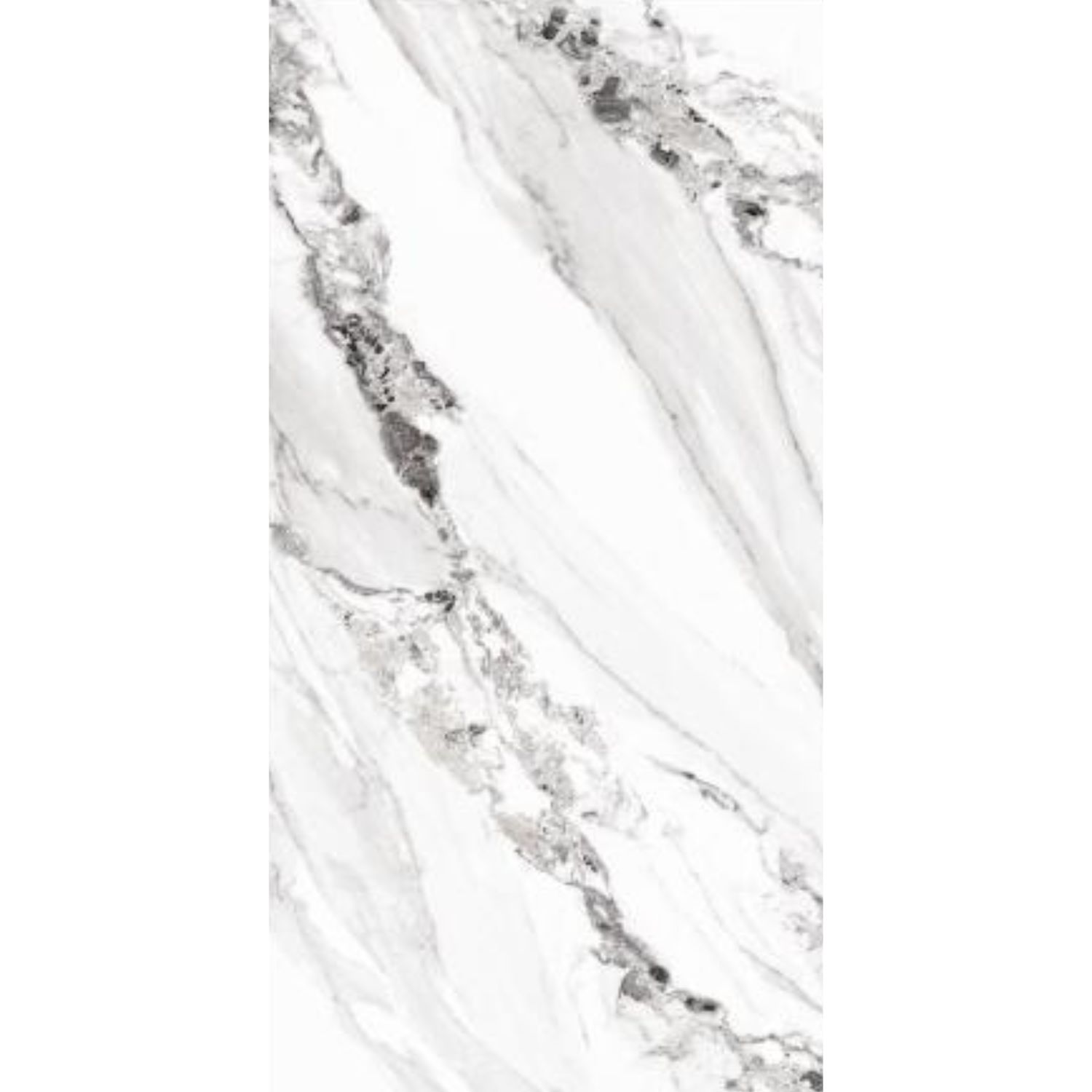 600 x 1200mm Porcelain Gloss Tiles 1.44m² (MRP612038Z)