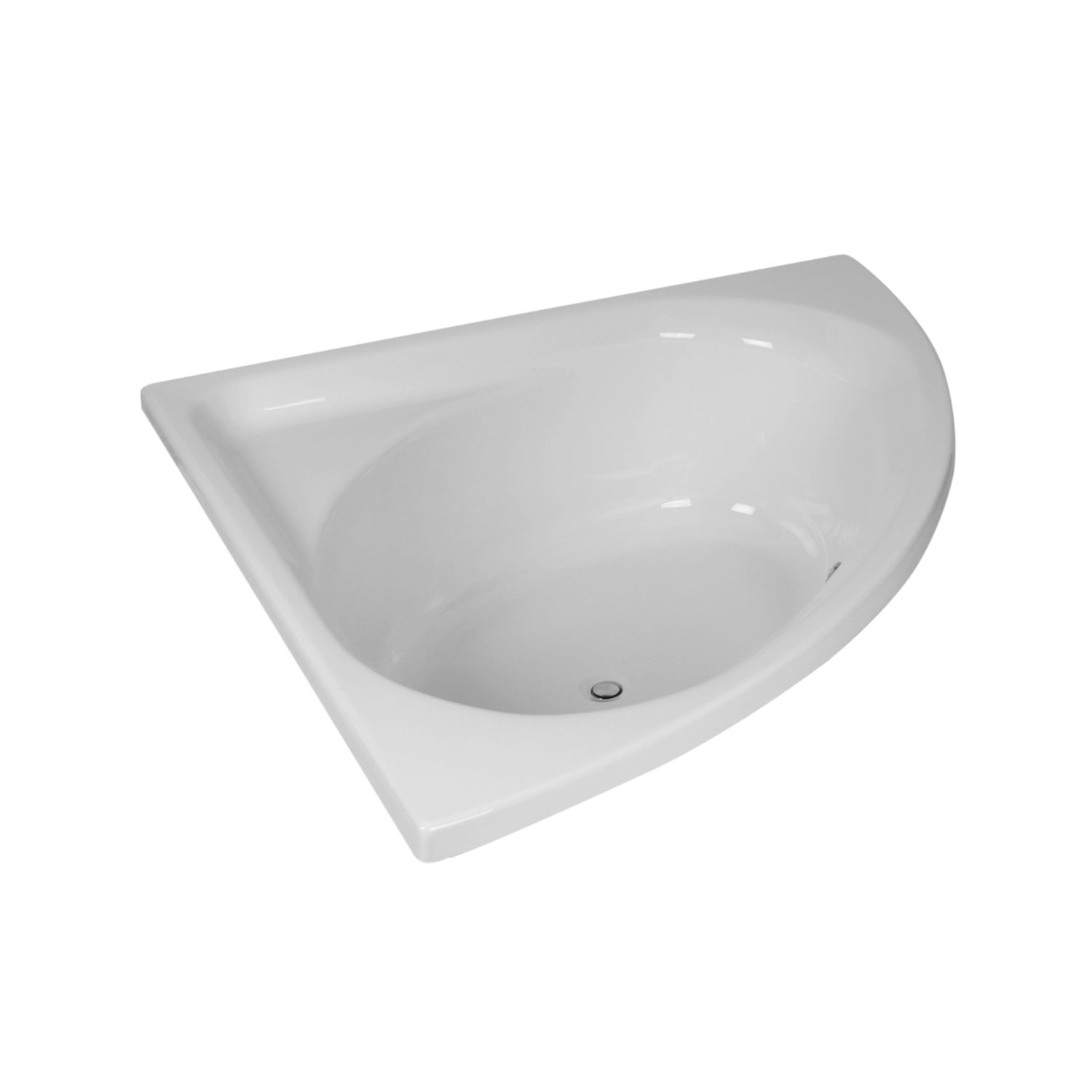 Corner Bath - White