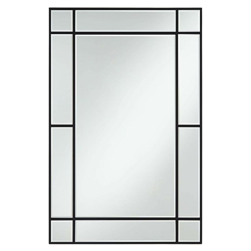 Black Windowframe Mirror