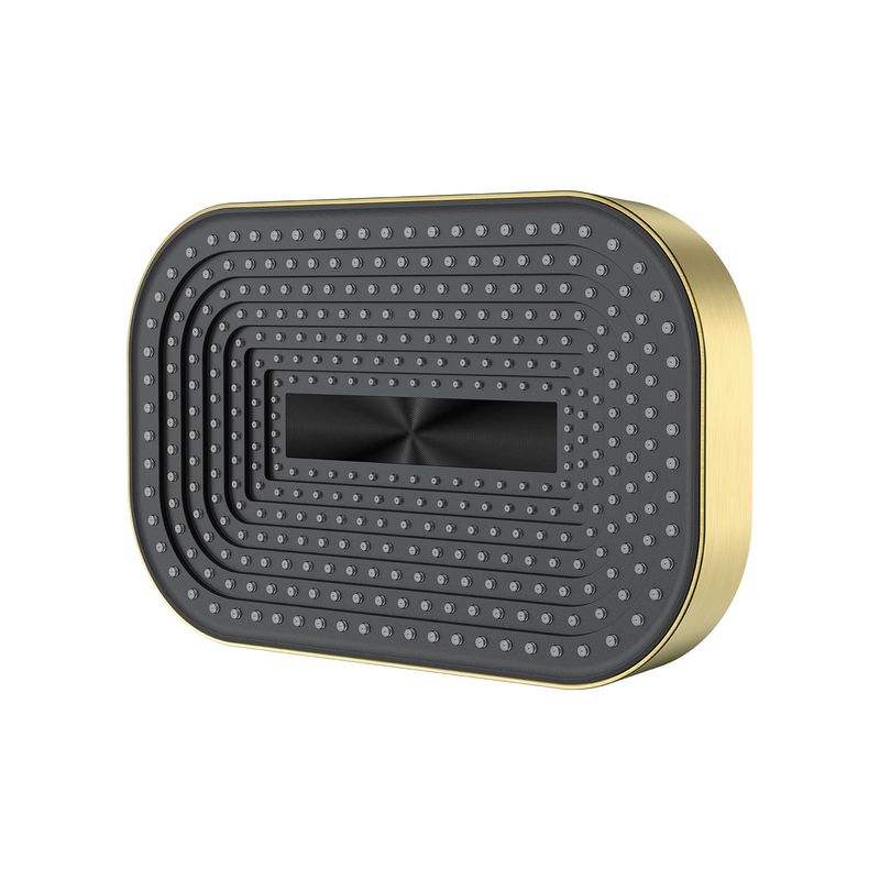 Rain Shower Head – Square – Brushed Brass