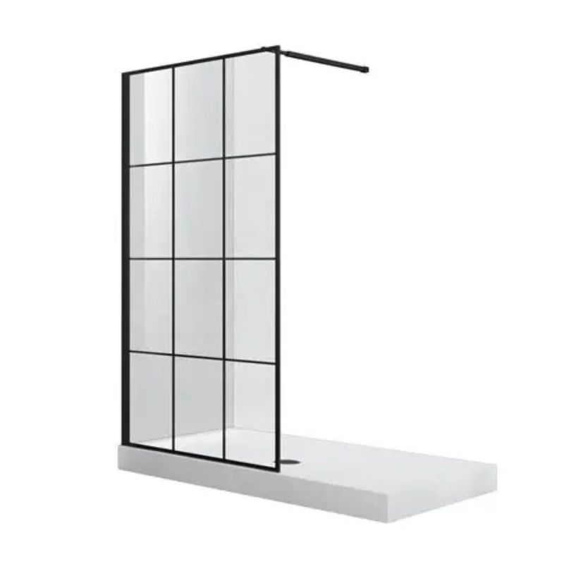 Shower Screen Black Block 1.2m x 2m