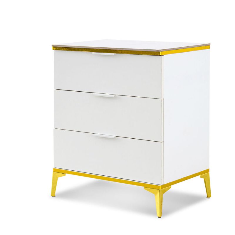 3 Drawer Chest - White