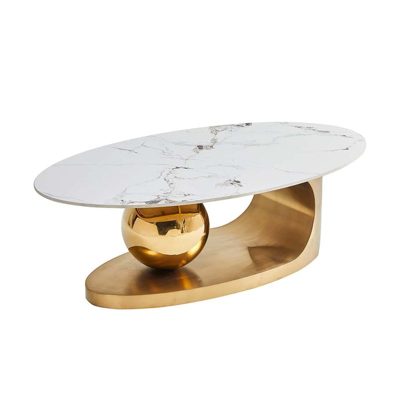 Coffee Table - White &amp; Gold