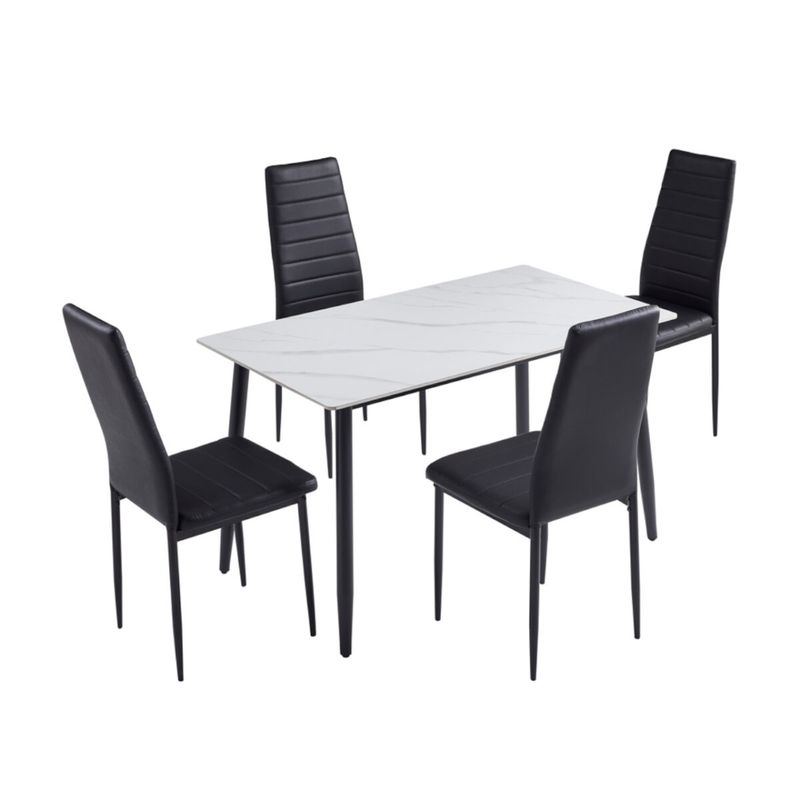 Dining Set 1 + 4 White