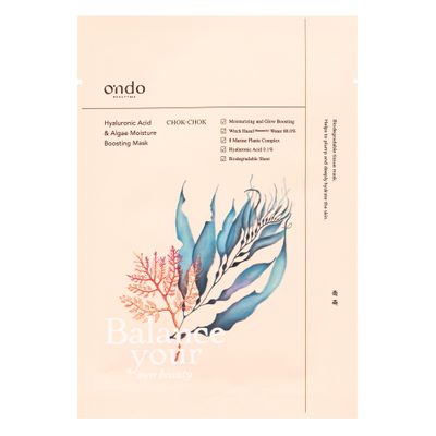 Hyaluronic Acid &amp; Algae Moisture Boosting Mask Chok-chok
