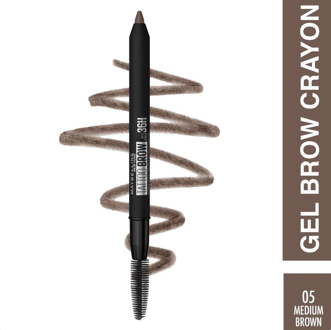 Maybelline - Tattoo Brow 36H Longwear Brow Pencil | 05 Medium Brown