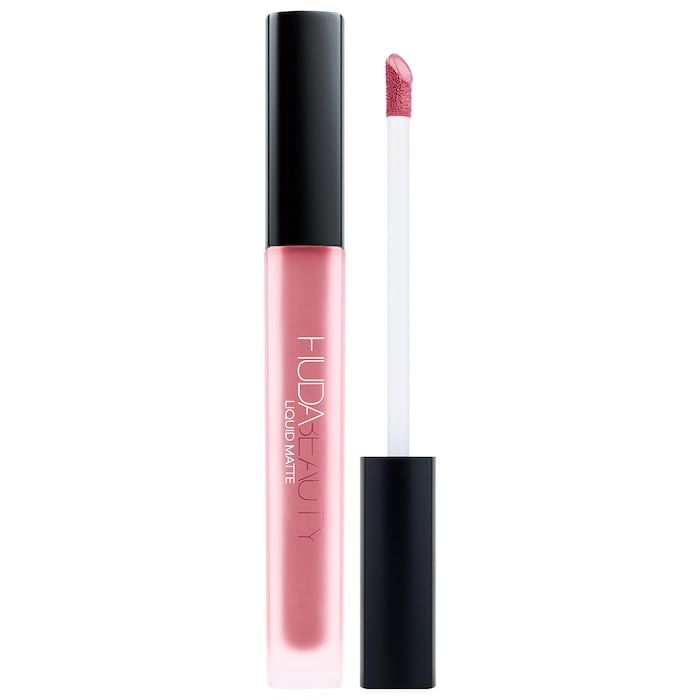 Huda Beauty - Liquid Matte Ultra-Comfort Transfer-proof Lipstick | Baby Doll - bright pink