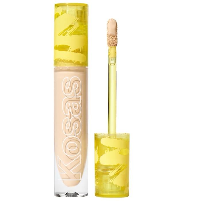 Kosas - Revealer Super Creamy + Brightening Concealer with Caffeine and Hyaluronic Acid | Tone 04 N - light medium with neutral yellow undertones