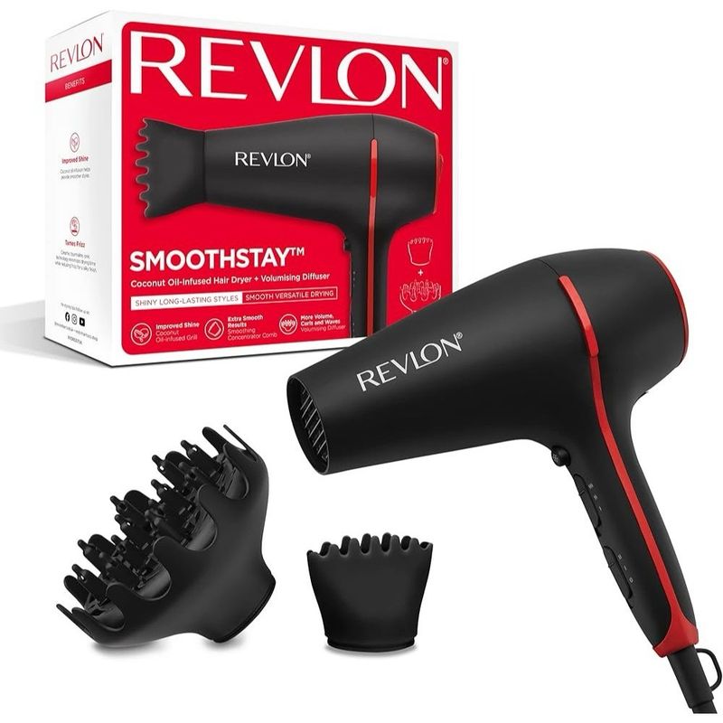 REVLON - Smoothstay Coconut Oil-Infused Hair Dryer
