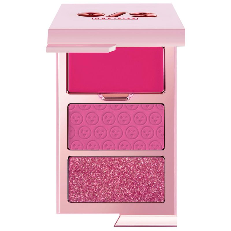 ONE/SIZE - Cheek Clapper 3D Blush Trio Palette | Gworly Pop - Bright Hot Pink Fuschia Berry Trio