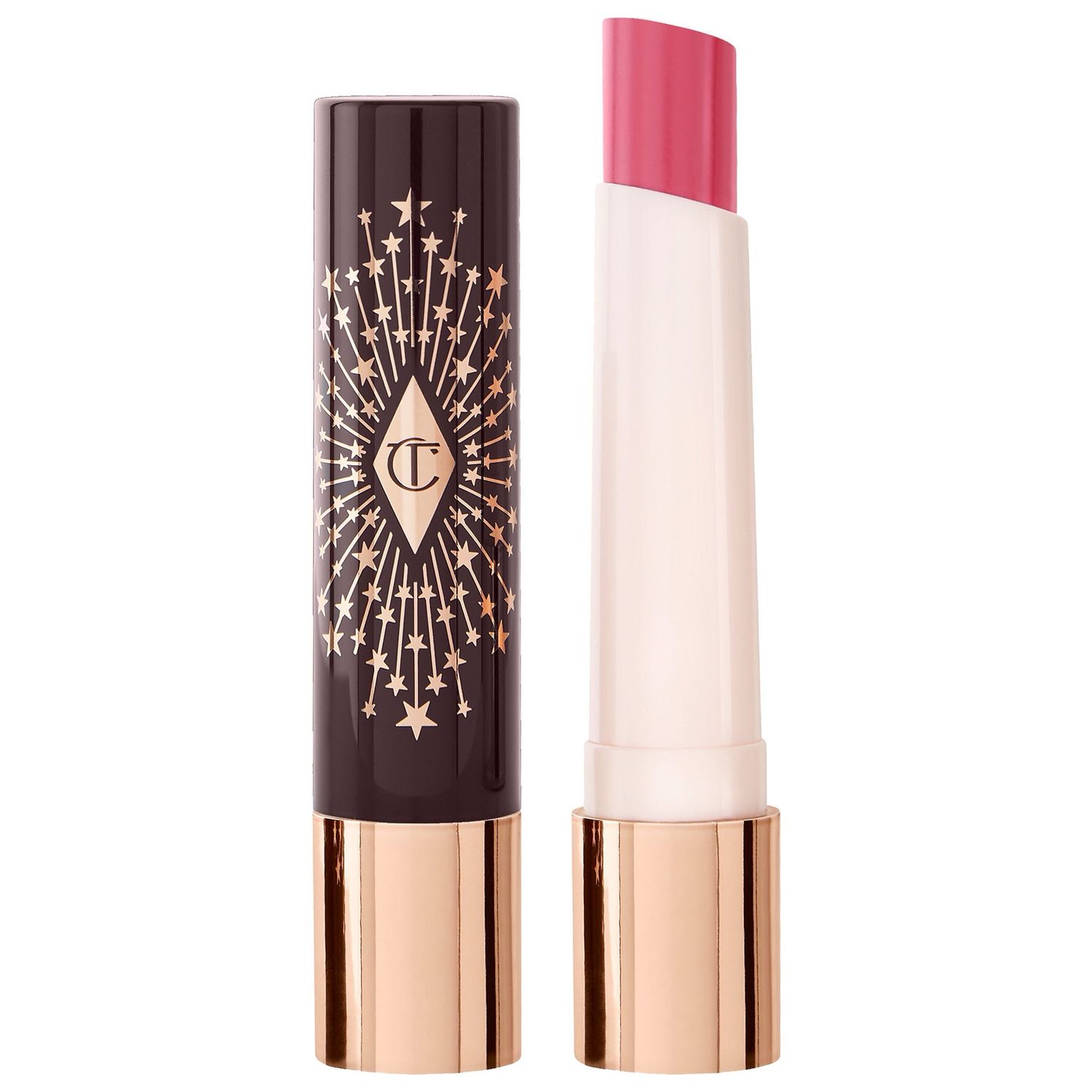 Charlotte Tilbury - Hyaluronic Happikiss Lipstick Balm | Crystal Happikiss - sheer nude pink