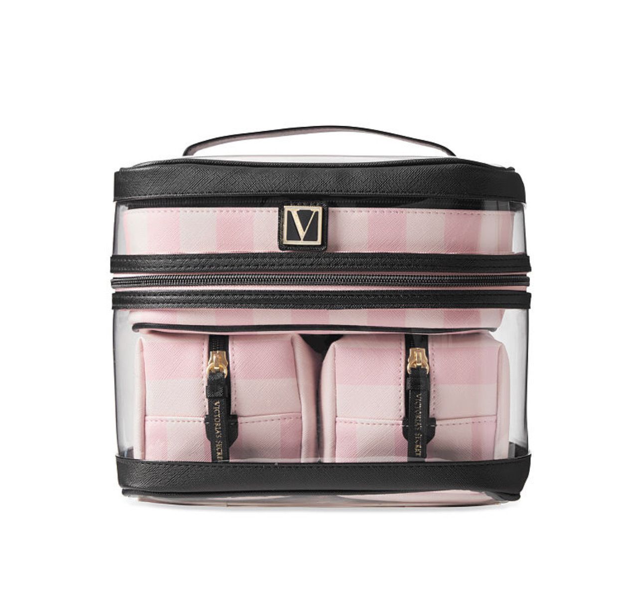 Victoria’s Secret - 4-Piece Makeup Bag | Iconic Stripe