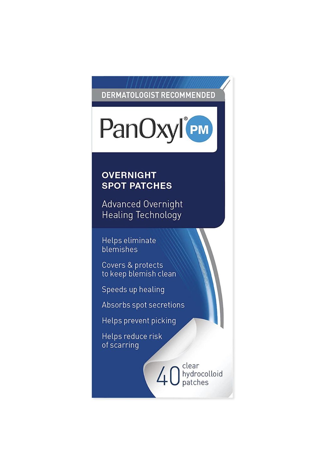PanOxyl - PM Overnight Spot Patches | Advanced Hydrocolloid Healing Technology, 40 Count
