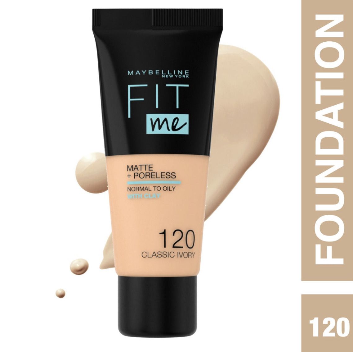 Maybelline - Fit Me Matte + Poreless Liquid Foundation | 120 Classic Ivory