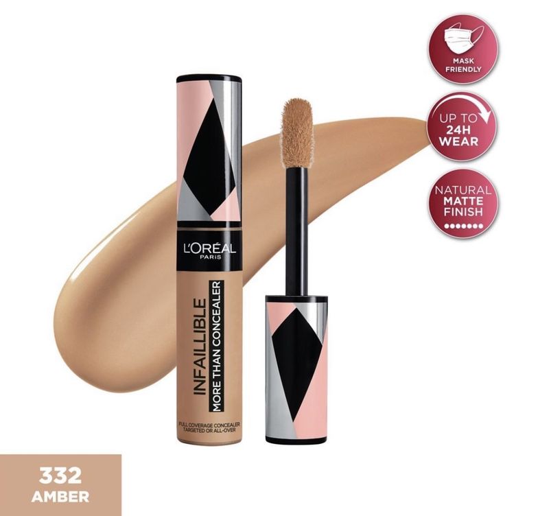 L&#39;ORÉAL PARIS - Infallible Full-Wear Concealer Waterproof Full Coverage | 332 Amber