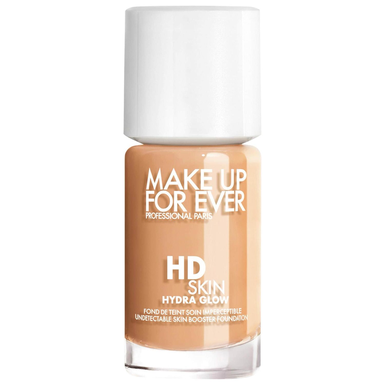 Make Up For Ever - HD Skin Hydra Glow Hydrating Foundation with Hyaluronic Acid | 2R28  - Cool Sand - for medium skin with neutral rosy undertones