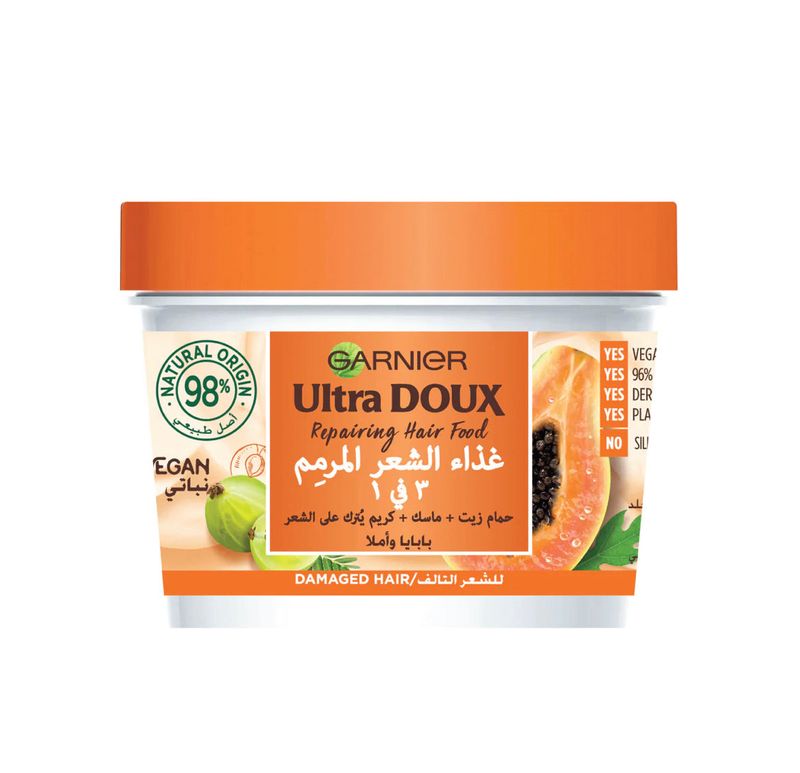 Garnier Ultra Doux - Vegan Hair Food Papaya &amp; Amla 3 in 1 Treatment 