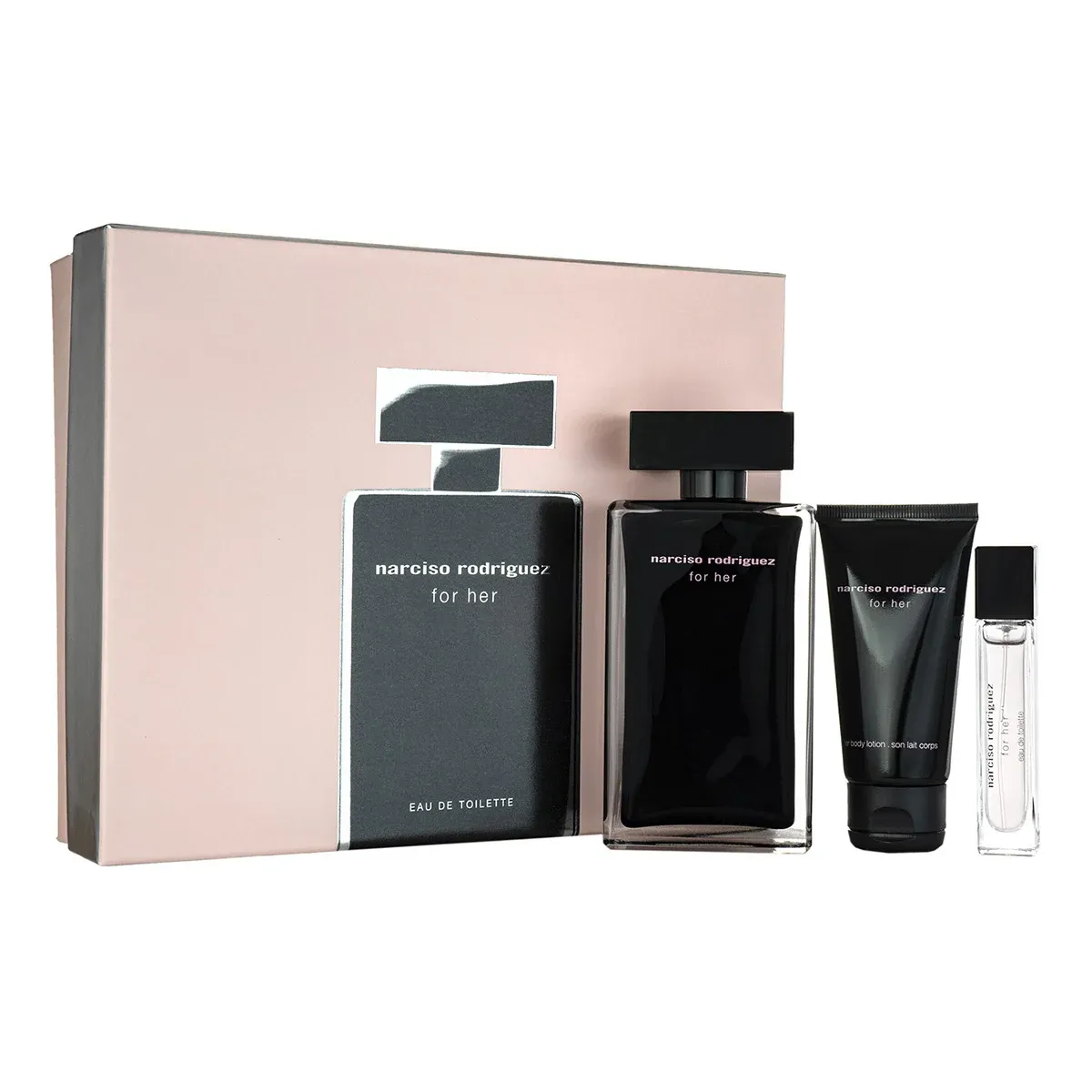 Narciso Rodriguez - For Her Eau De Toilette Set (3pcs) | 100 mL