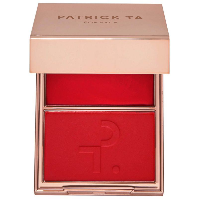Patrick Ta - Major Headlines - Double-Take Creme &amp; Powder Blush Duo | She Left Me On Red - warm vivid red