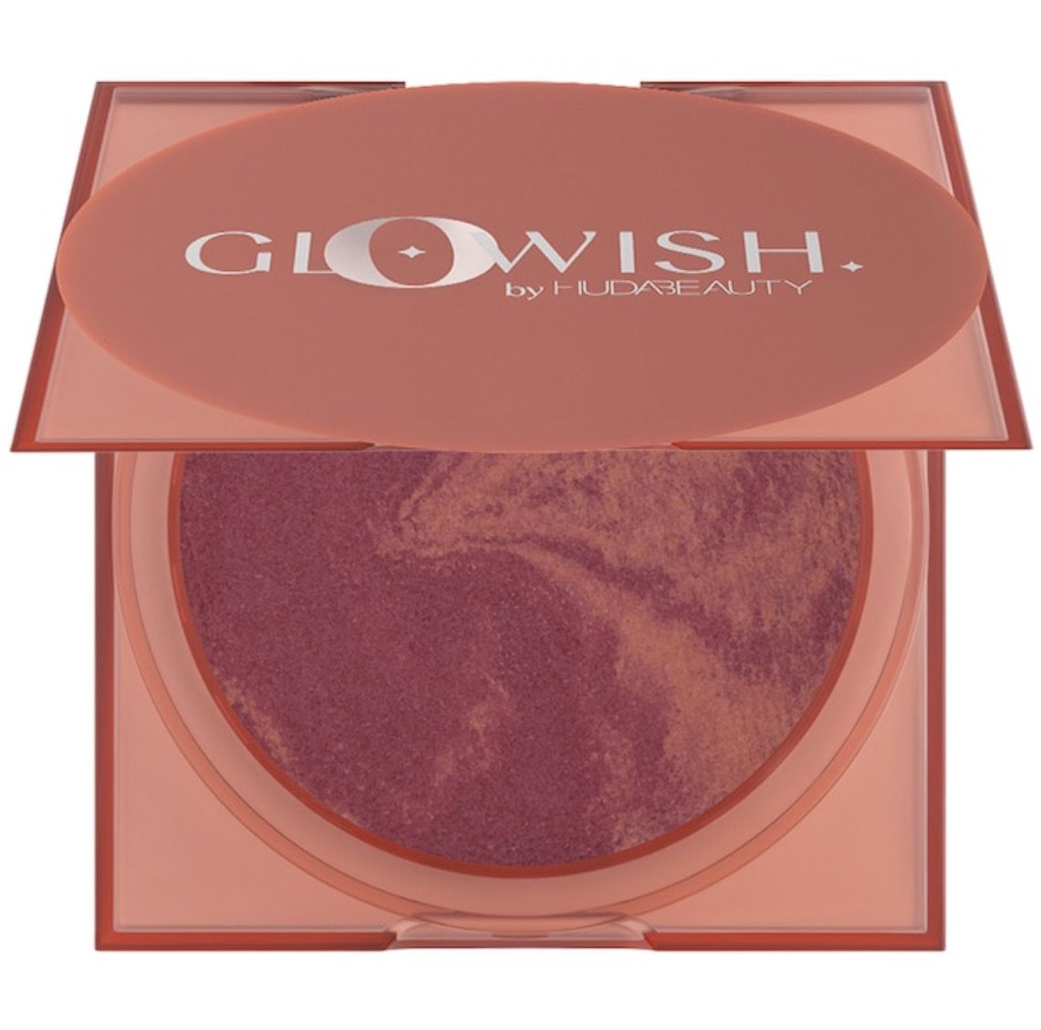 Huda Beauty - GloWish Cheeky Vegan Soft Glow Powder Blush |  04 Charming Cherry - cool pop of cherry