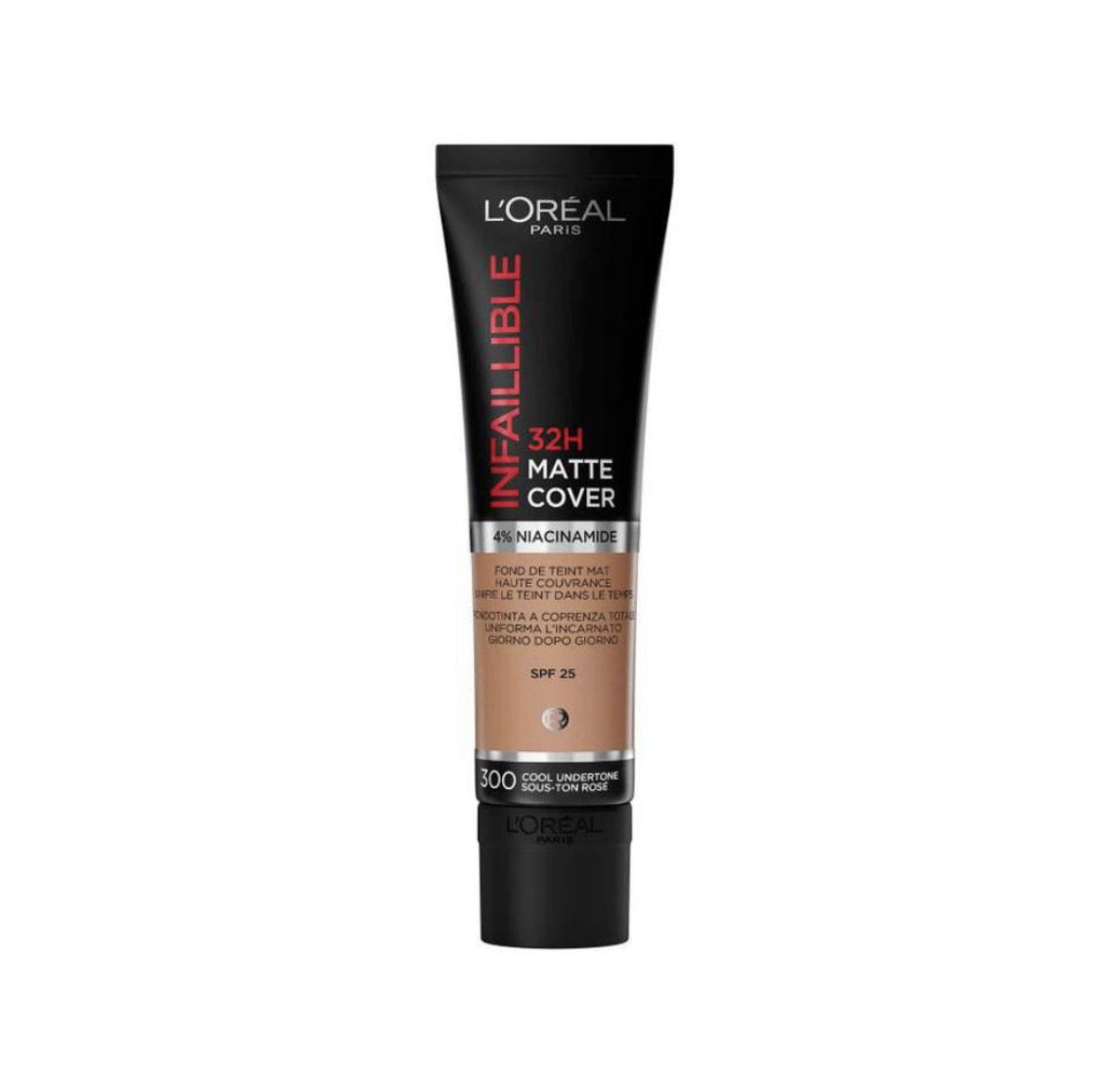 L&#39;ORÉAL PARIS - Infaillible 32H Matte Cover Foundation | 300 Cool Undertone