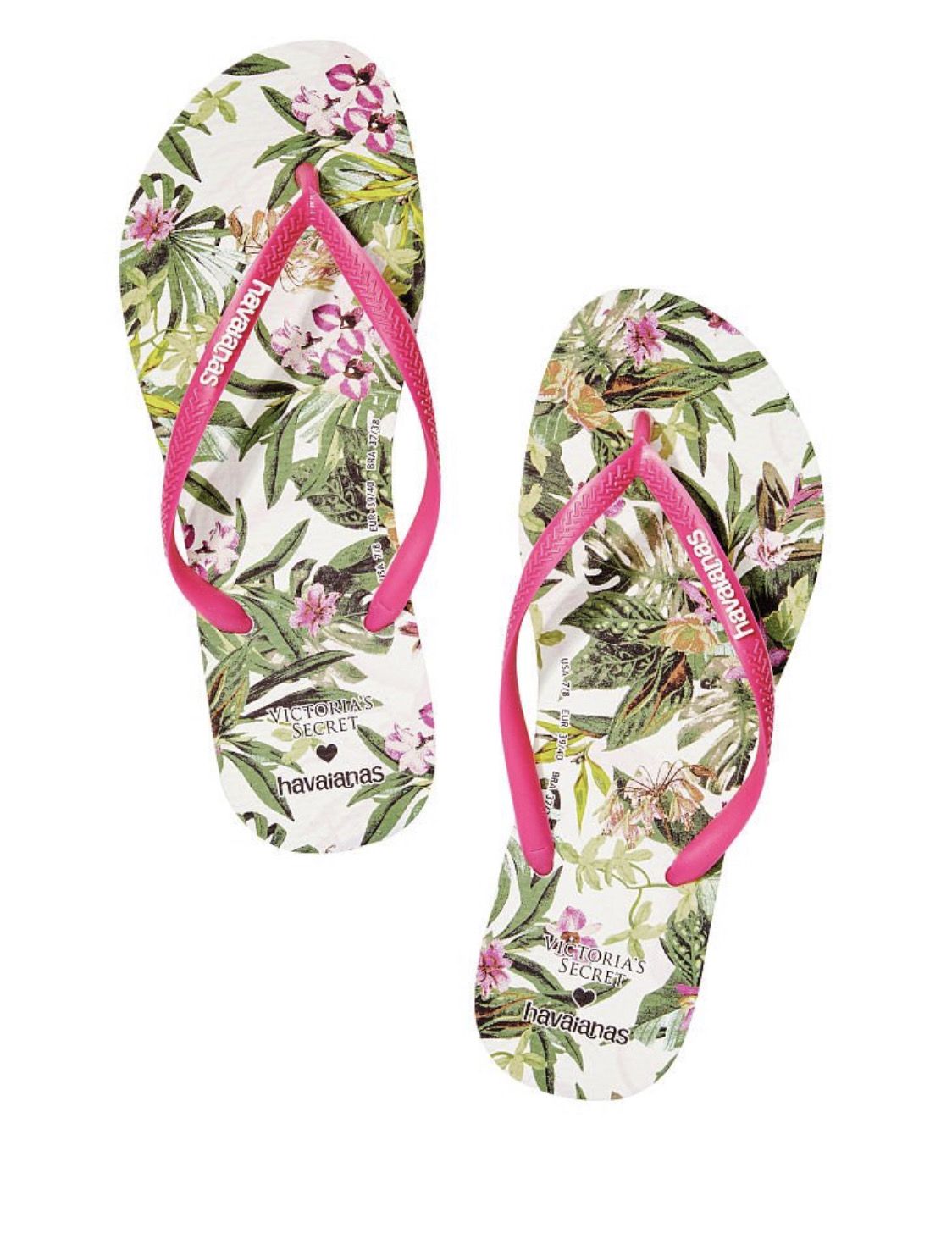 Havaianas x Victoria&#39;s Secret Slim Flip-Flop | Print - Size 9/10