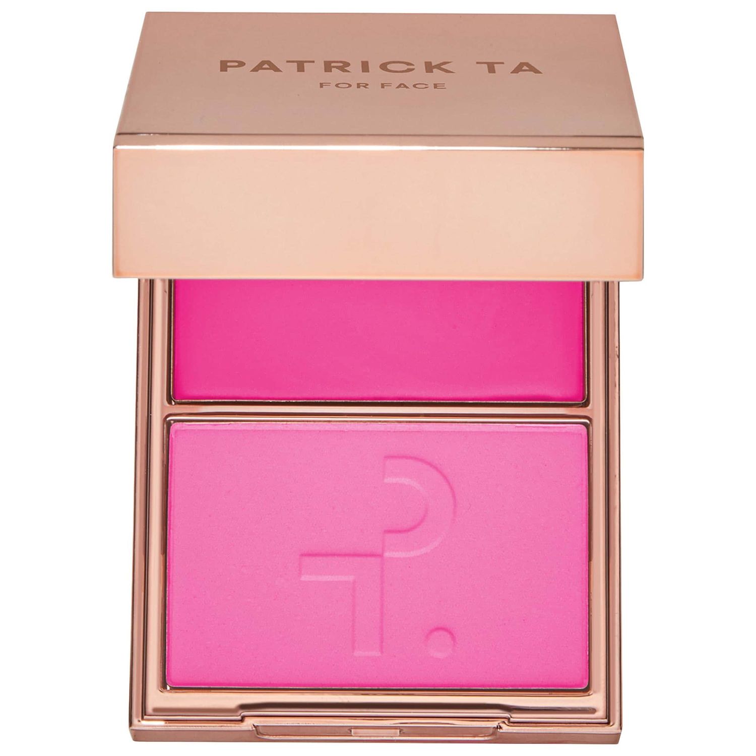 Patrick Ta - Major Headlines - Double-Take Creme &amp; Powder Blush Duo | She&#39;s Giving (vibrant blue pink)