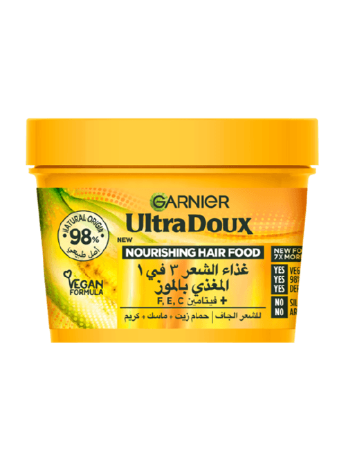 Garnier Ultra Doux - Nourishing Banana 3-in-1 Hair Food For Dry Hair 390 mL