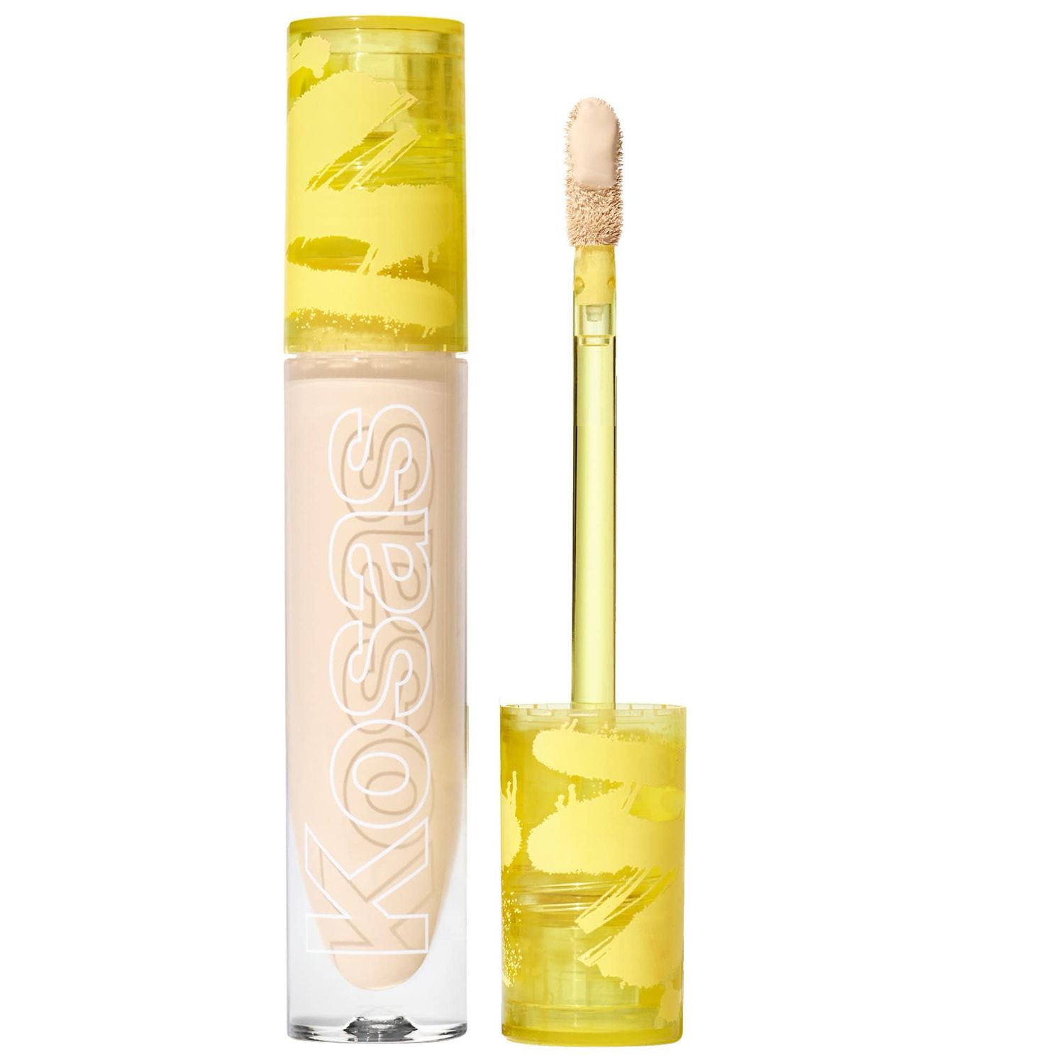 Kosas - Revealer Super Creamy + Brightening Concealer with Caffeine and Hyaluronic Acid | Tone 02 W - light with yellow undertones