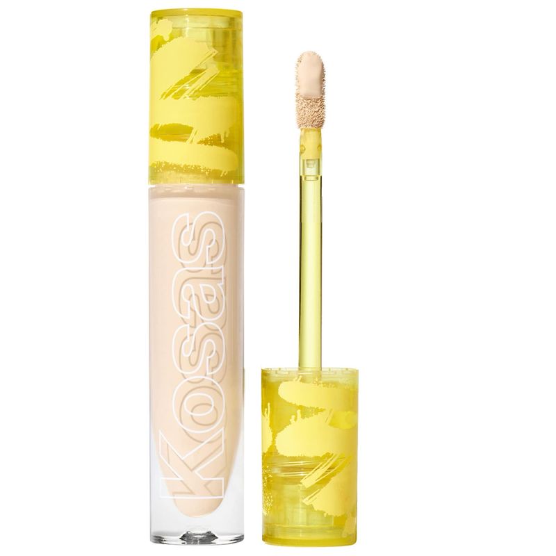 Kosas - Revealer Super Creamy + Brightening Concealer with Caffeine and Hyaluronic Acid | Tone 02 W - light with yellow undertones