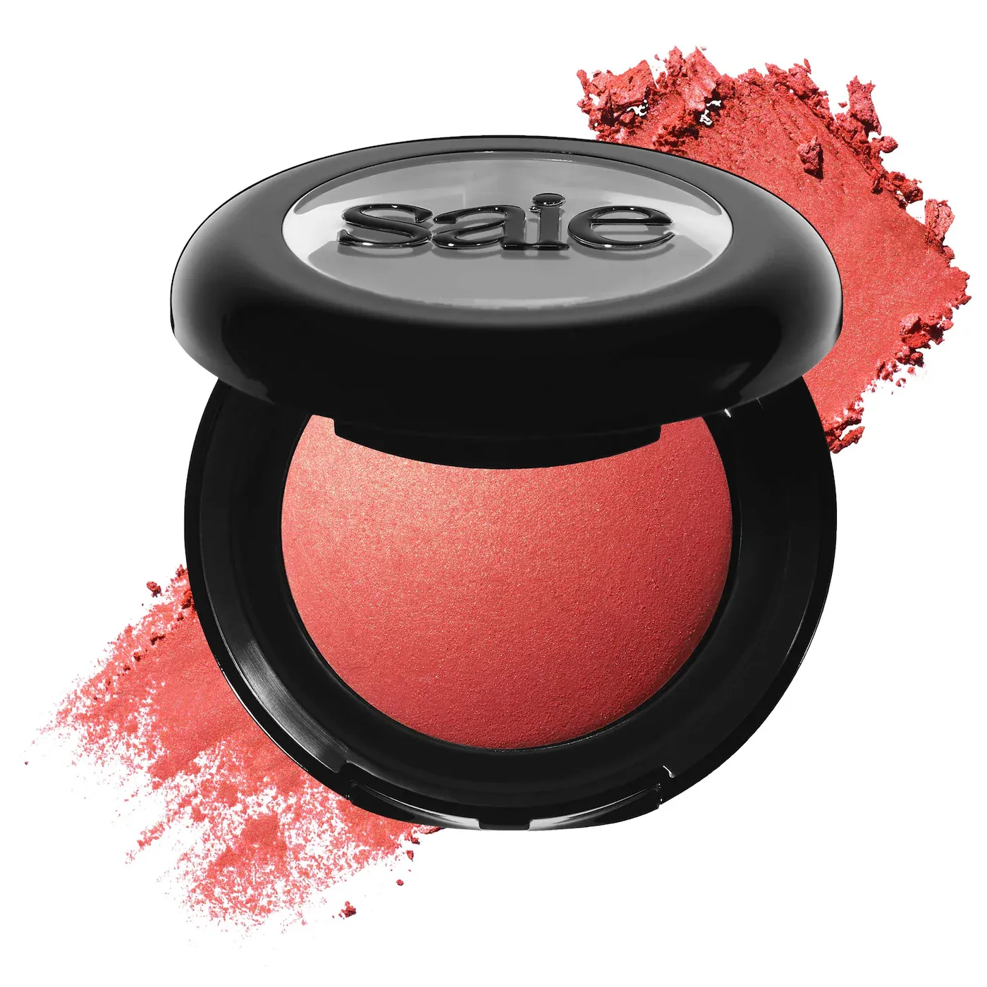 Saie - SuperSuede™ Talc-Free Powder Blush | Stella - bright coral