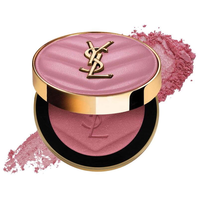 YSL - Make Me Blush 24H Buildable Powder Blush | 44 Nude Lavalliere - iconic dusty pink satin