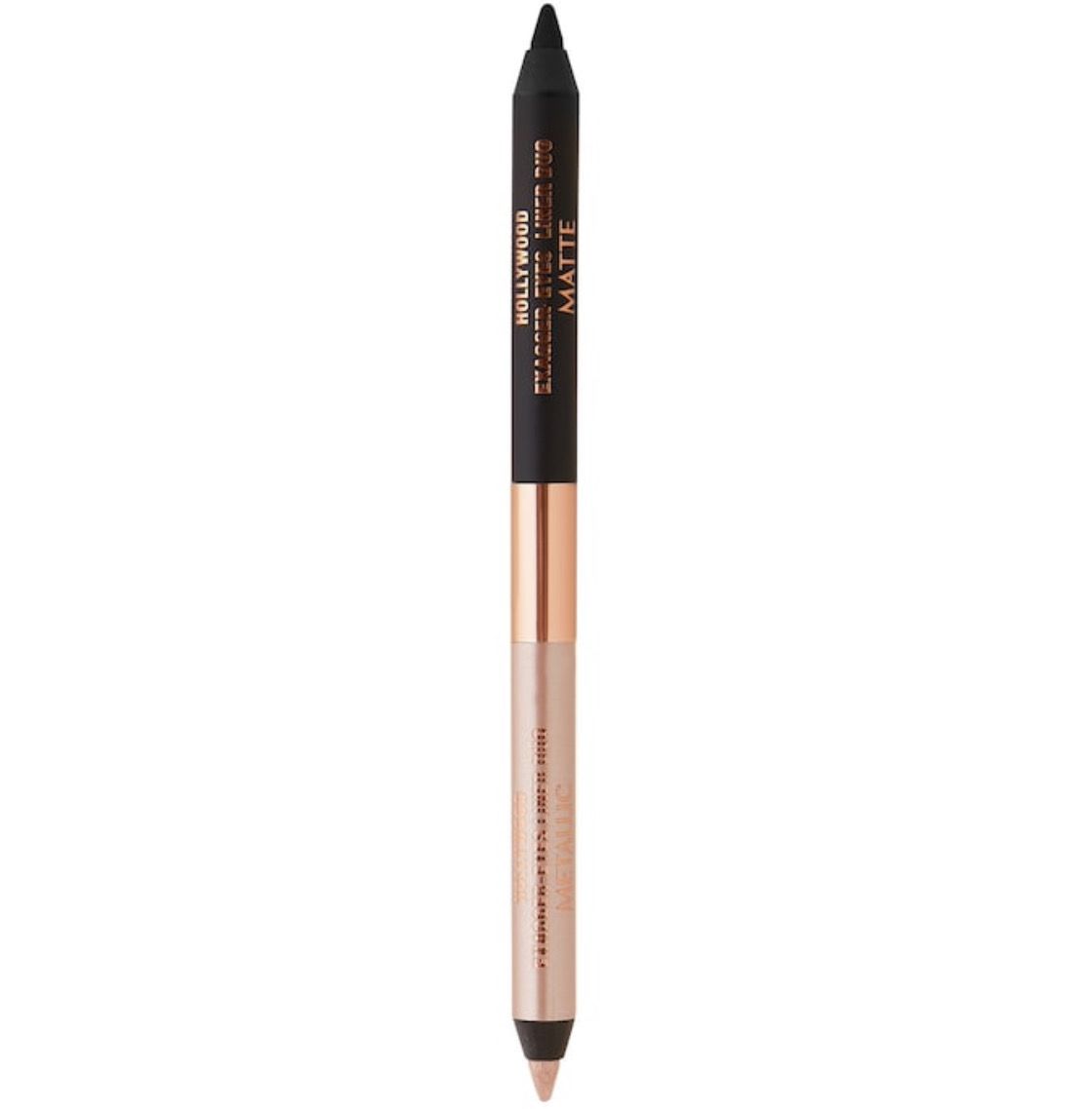 Charlotte Tilbury - Matte &amp; Metallic Double Ended Eyeliner | Hollywood Exagger-eyes - metallic champagne &amp; matte black