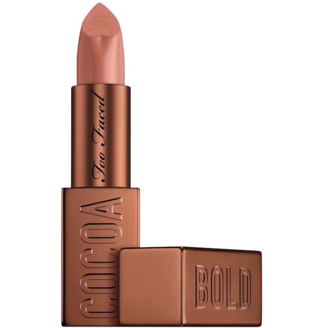 Too Faced - Cocoa Bold Cream Lipstick | Hot Chocolate - mid-tone nude