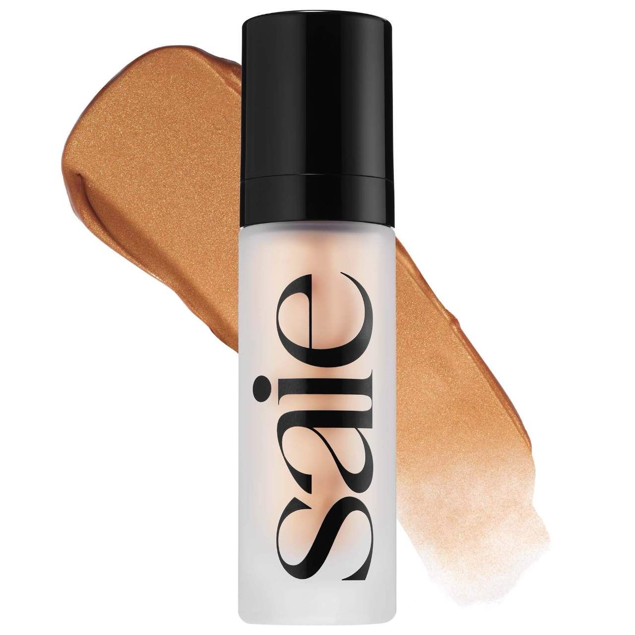 Saie - Glowy Super Gel Lightweight Dewy Highlighter | Sunglow - warm golden bronze