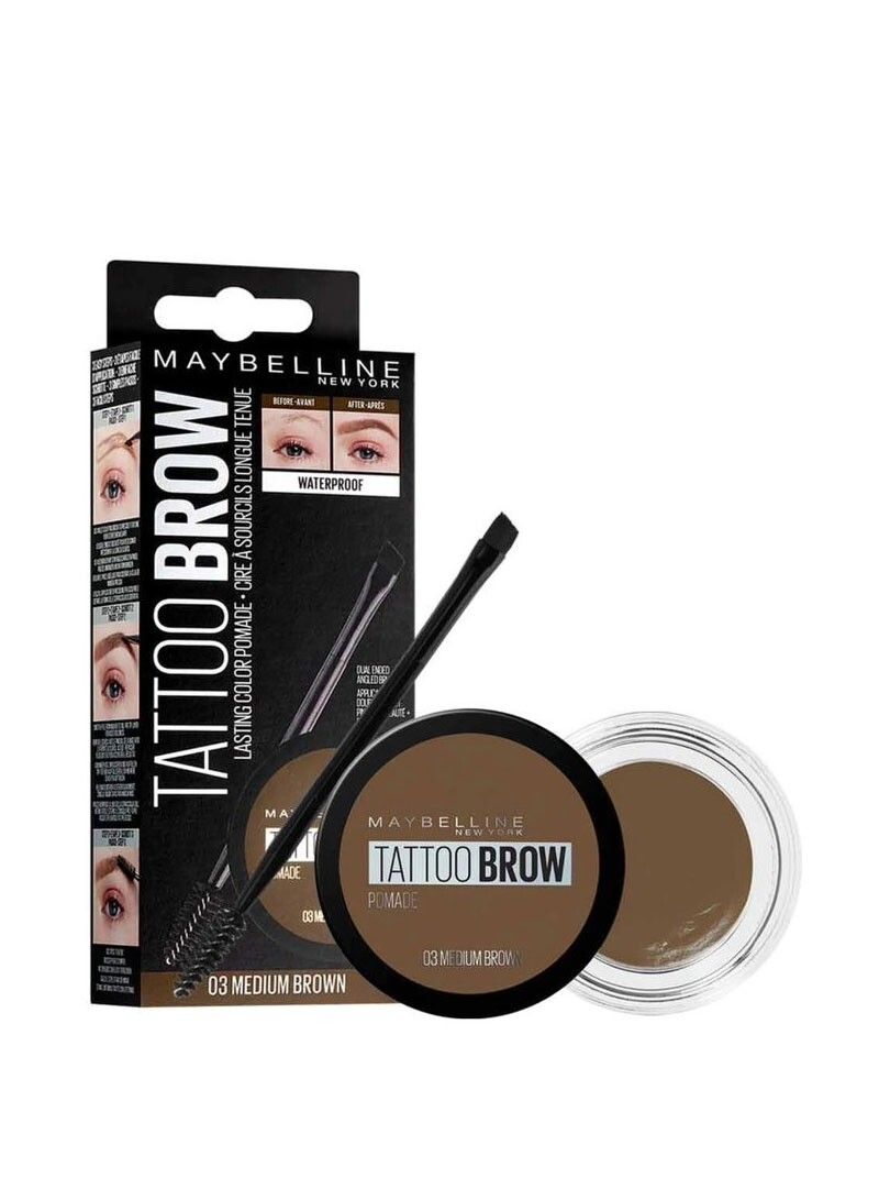 Maybelline - Tattoo Brow Pomade | 03 Medium Brown