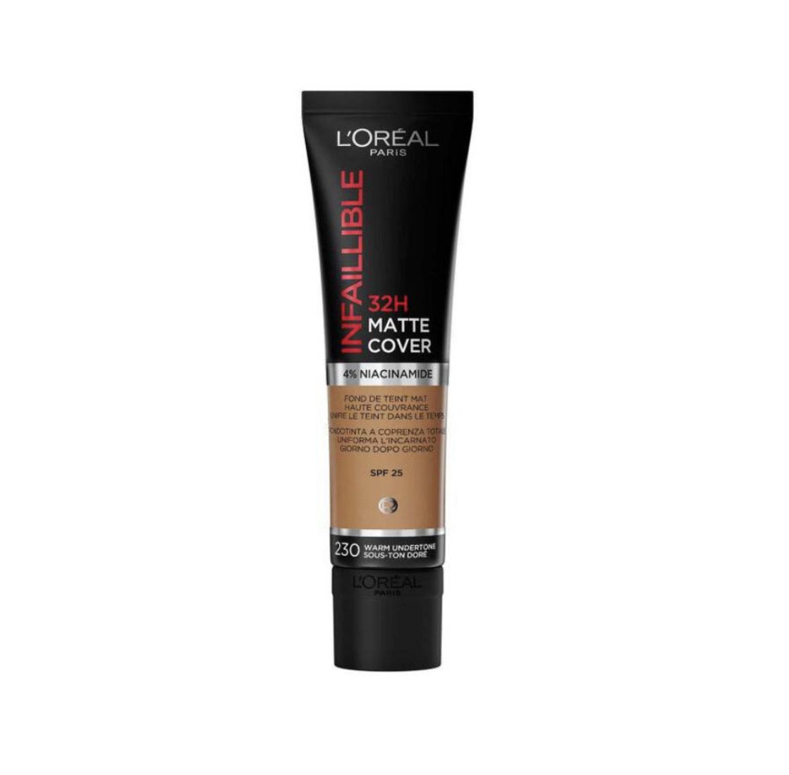 L&#39;ORÉAL PARIS - Infallible 32H Matte Cover Foundation | 230 Radiant Honey