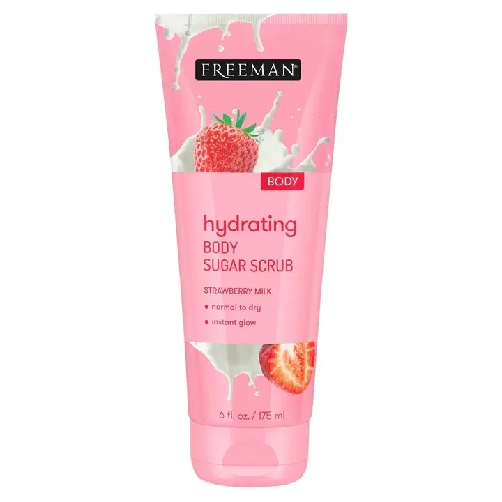 FREEMAN - Hydrating Body Sugar Scrub | Strawberry Milk