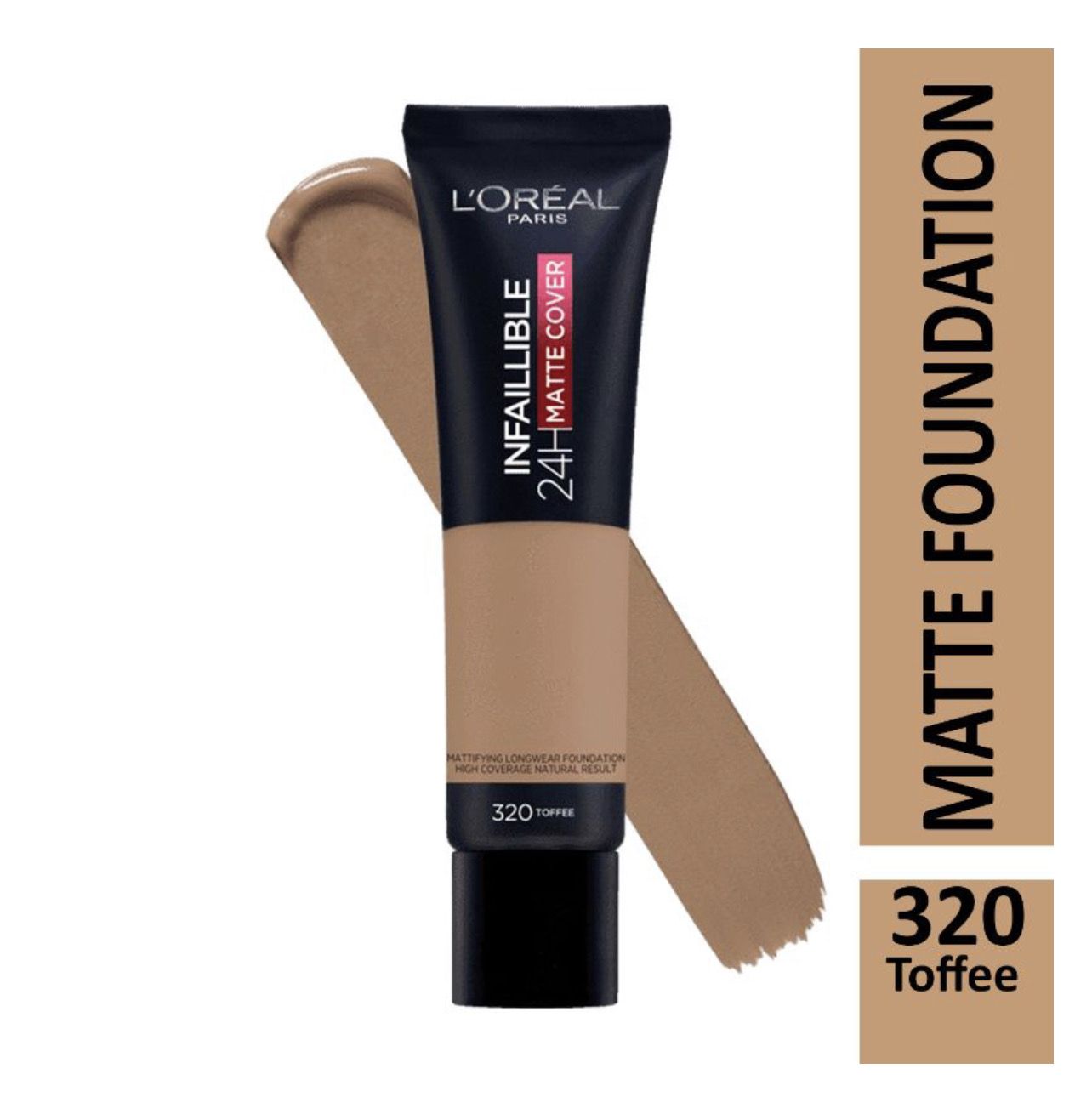L&#39;ORÉAL PARIS - Infaillible 24H Matte Cover Foundation | 320 Caramel Toffee