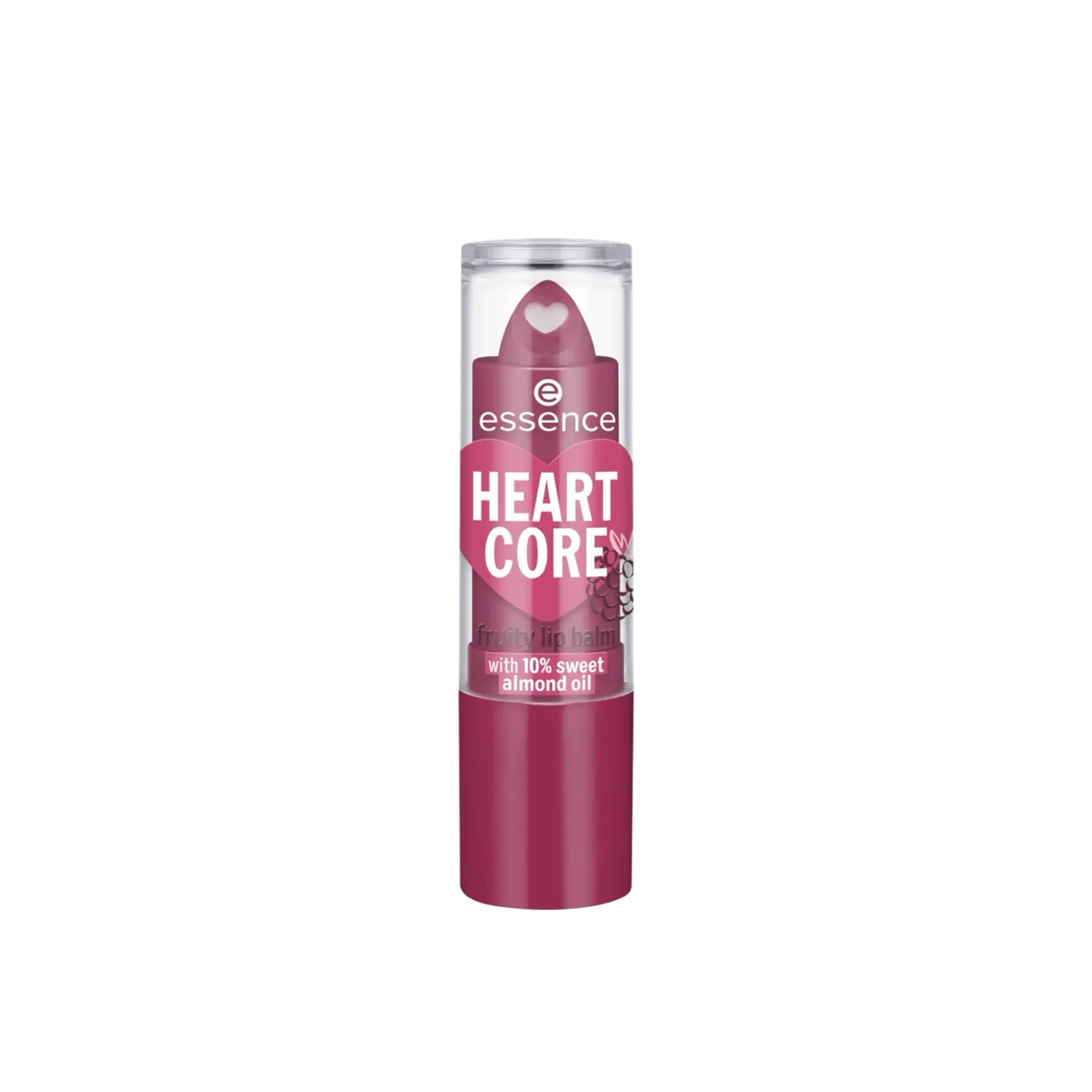 ESSENCE - Heart Core Fruity Lip Balm | 05 Bold Blackberry 3 g