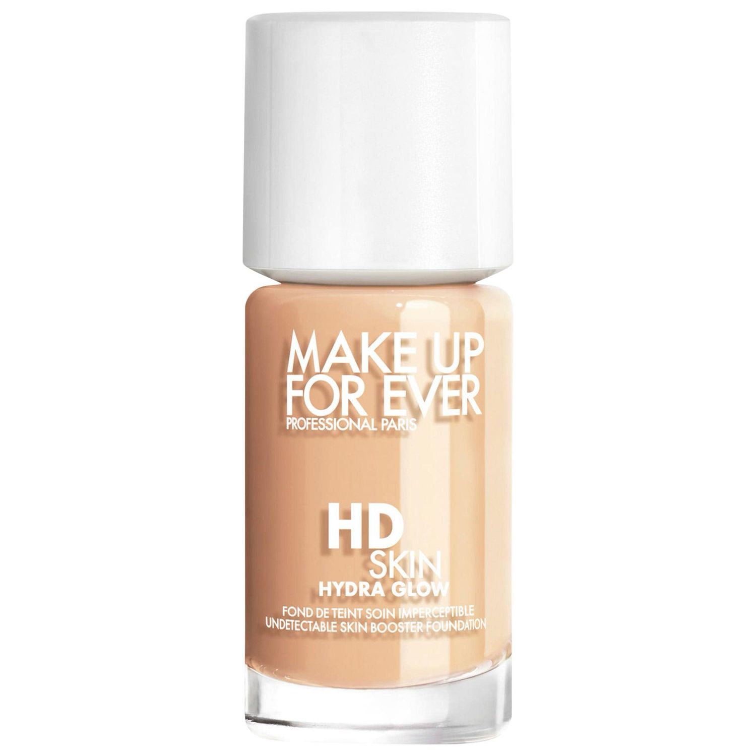 Make Up For Ever - HD Skin Hydra Glow Hydrating Foundation with Hyaluronic Acid | 2Y20  - Warm Nude - for light to medium skin with yellow undertones