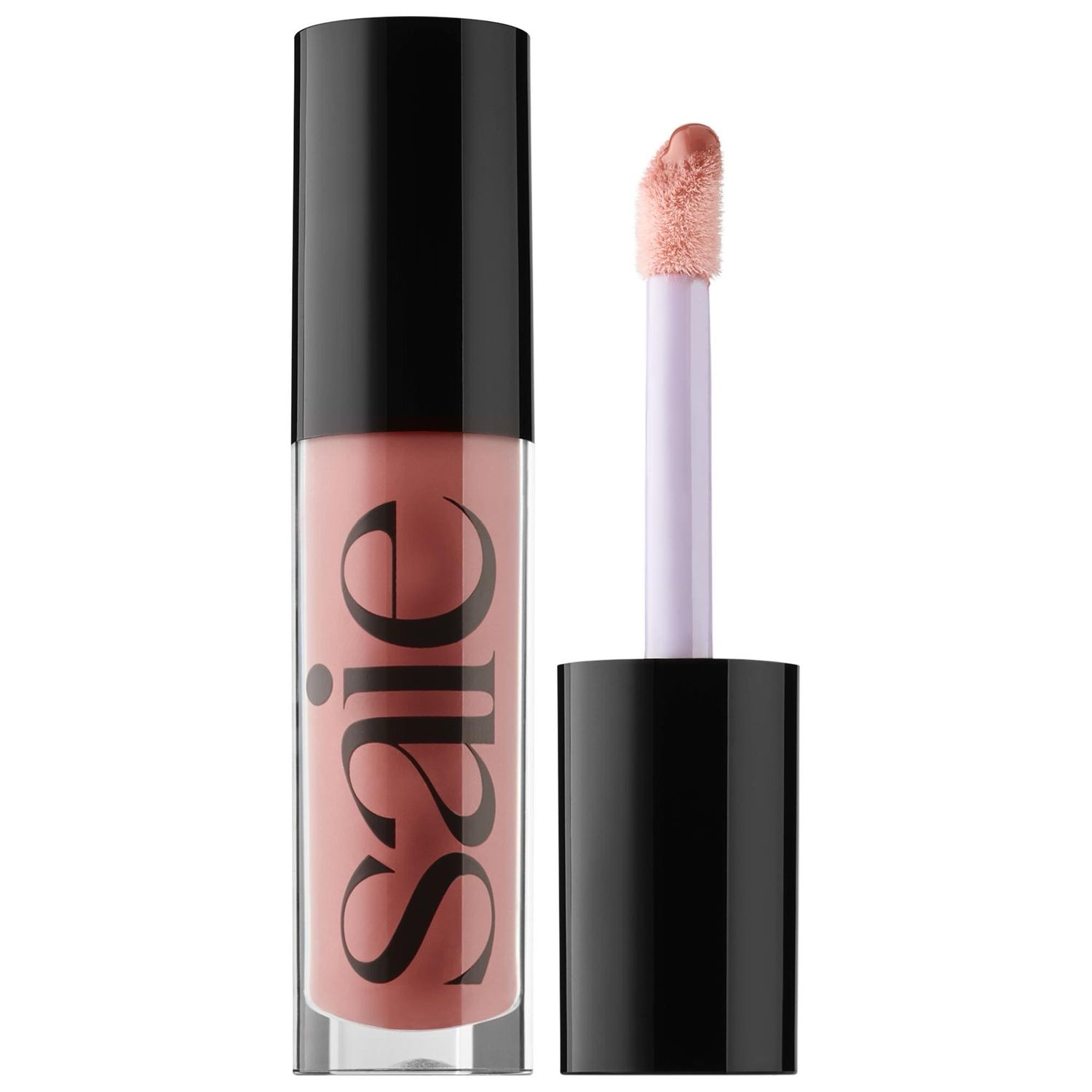 Saie - Glossybounce™ High-Shine Hydrating Lip Gloss Oil | Dip - dusty rose