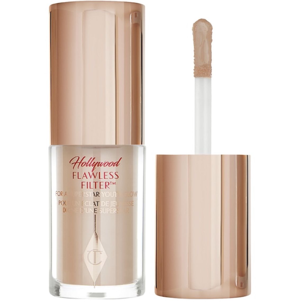 Charlotte Tilbury - Mini Hollywood Flawless Filter | 4.5 Medium - golden beige for medium skin tones